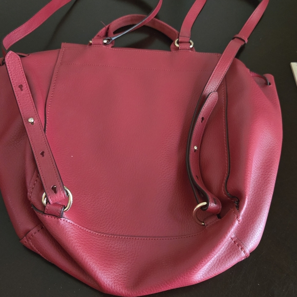 Coach Red Leather Backpack - Picture 3 of 13